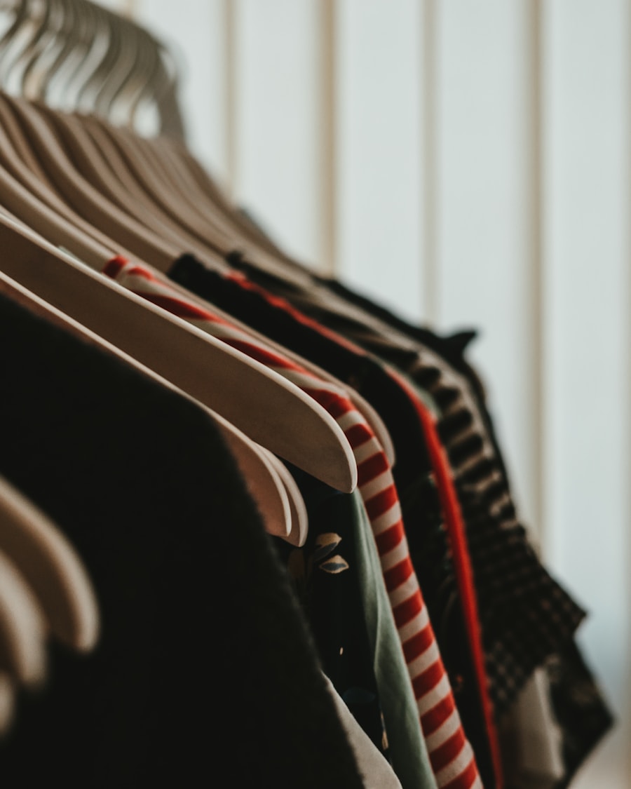 Dress rack photograph